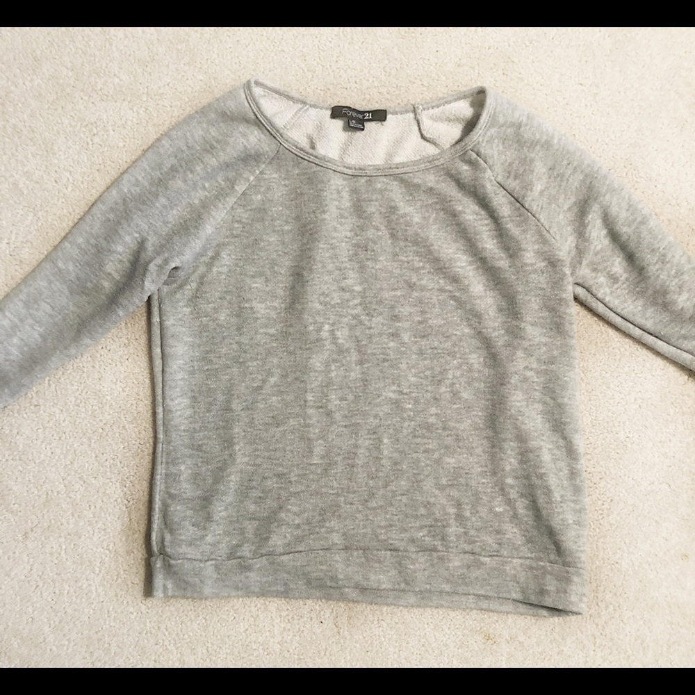 Forever 21 Heather Gray Sweatshirt